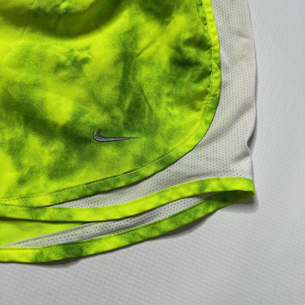Nike Green Yellow Tempo Dri Fit Athletic Running Shorts Women's Size XS Lined - Picture 6 of 12